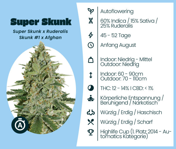Super Skunk Automatic Seedsupplier 3 Stk.